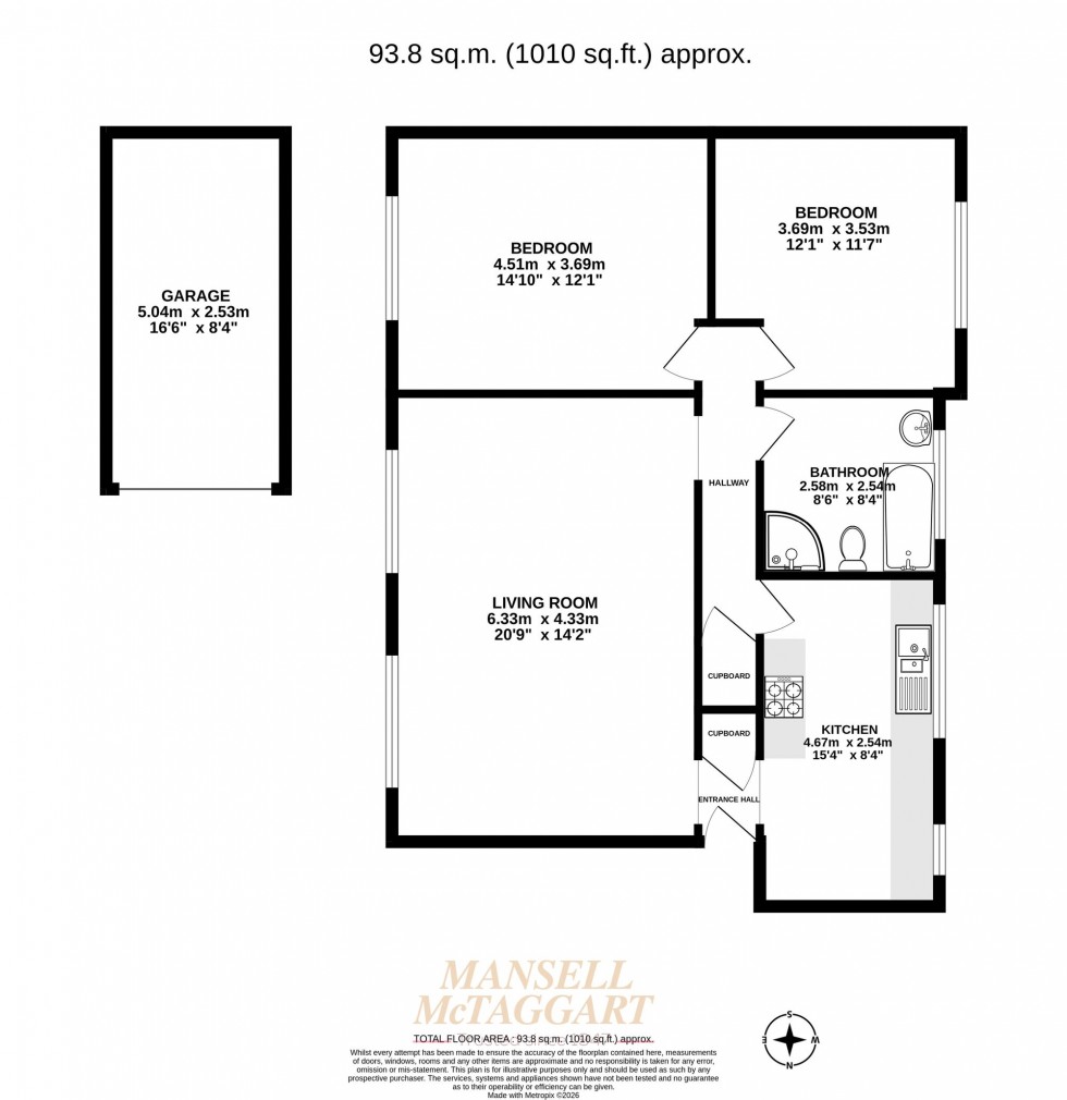 Floorplan for Le May Close, Horley, RH6