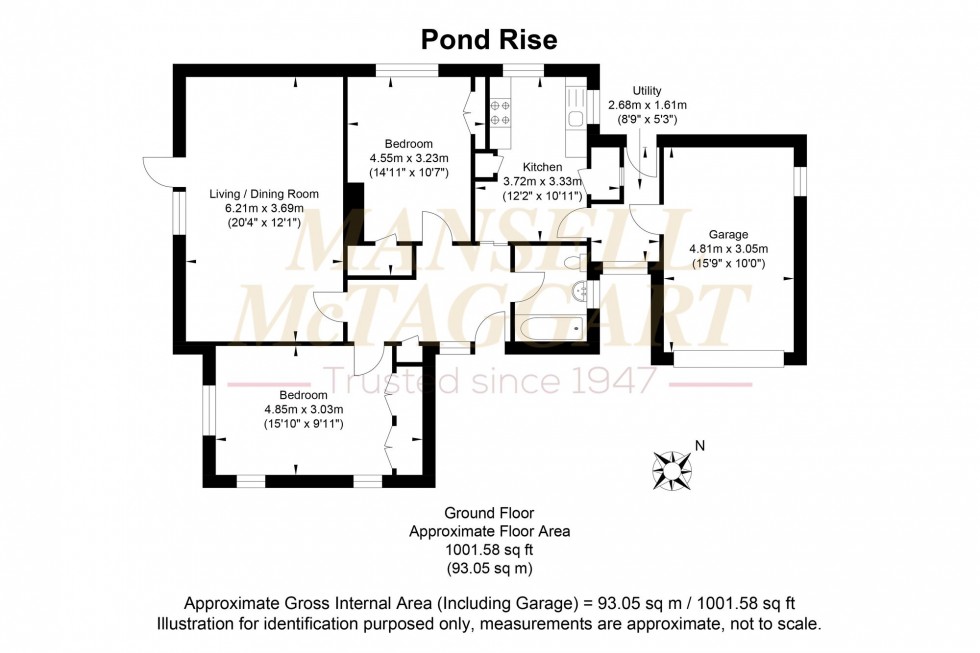 Floorplan for Pond Rise, West Chiltington, RH20