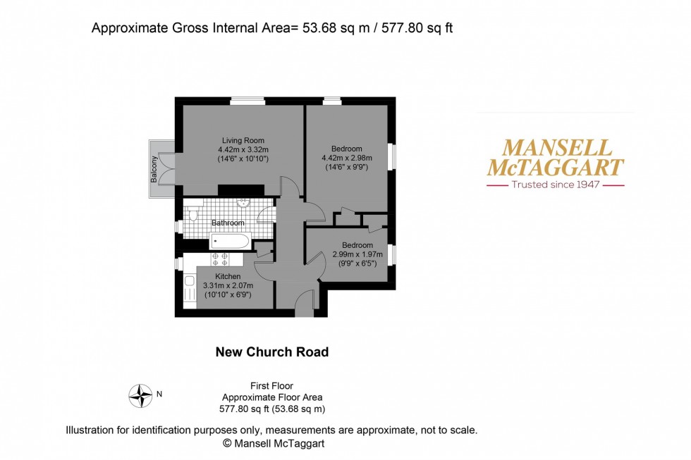Floorplan for New Church Road, Hove, BN3