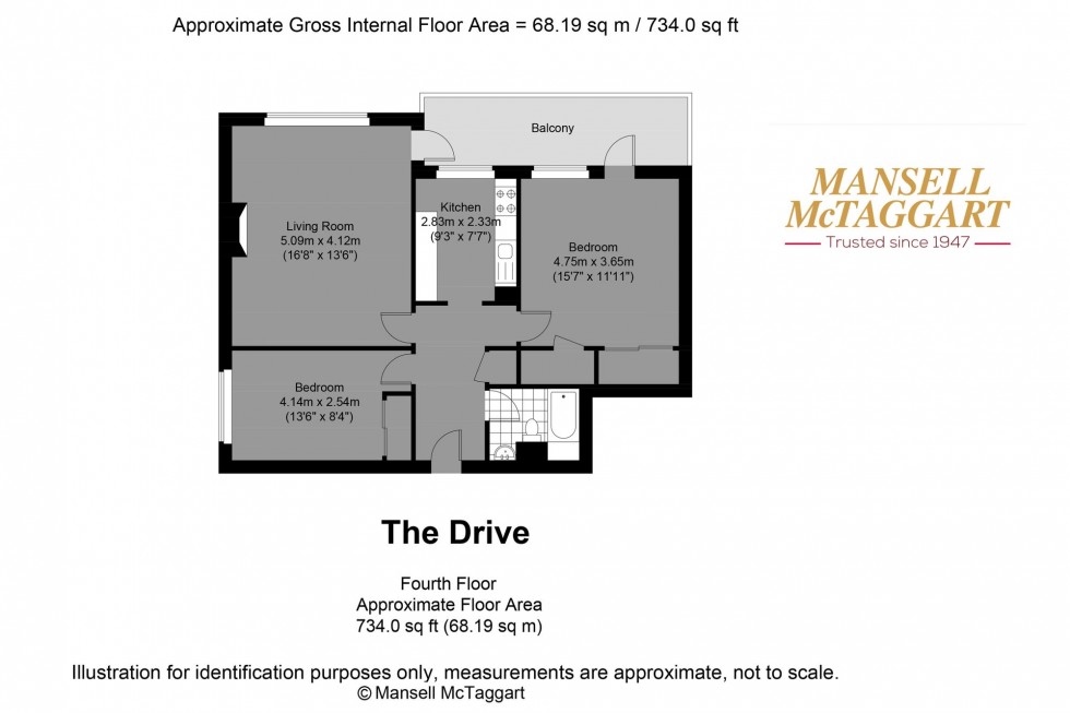 Floorplan for The Drive, Hove, BN3