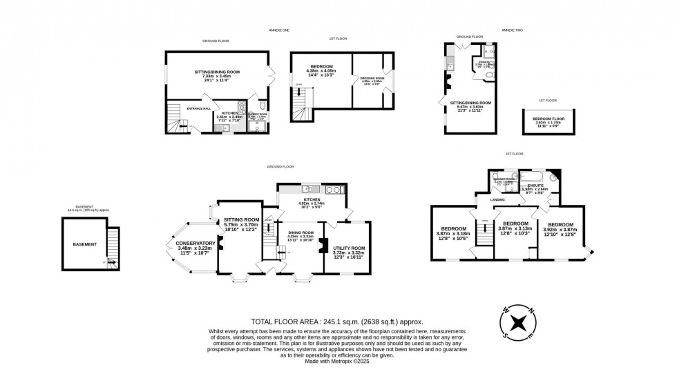 Floorplan for Tompsets Bank, Forest Row, RH18