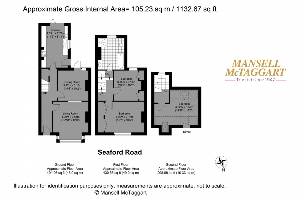 Floorplan for Seaford Road, Hove, BN3