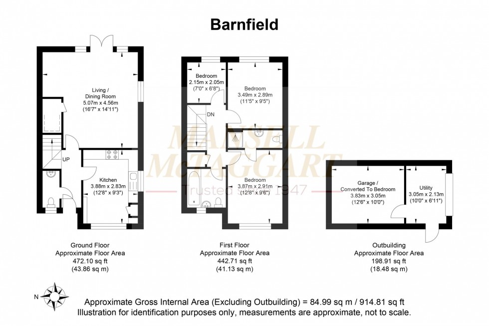 Floorplan for Barnfield, Billingshurst, RH14
