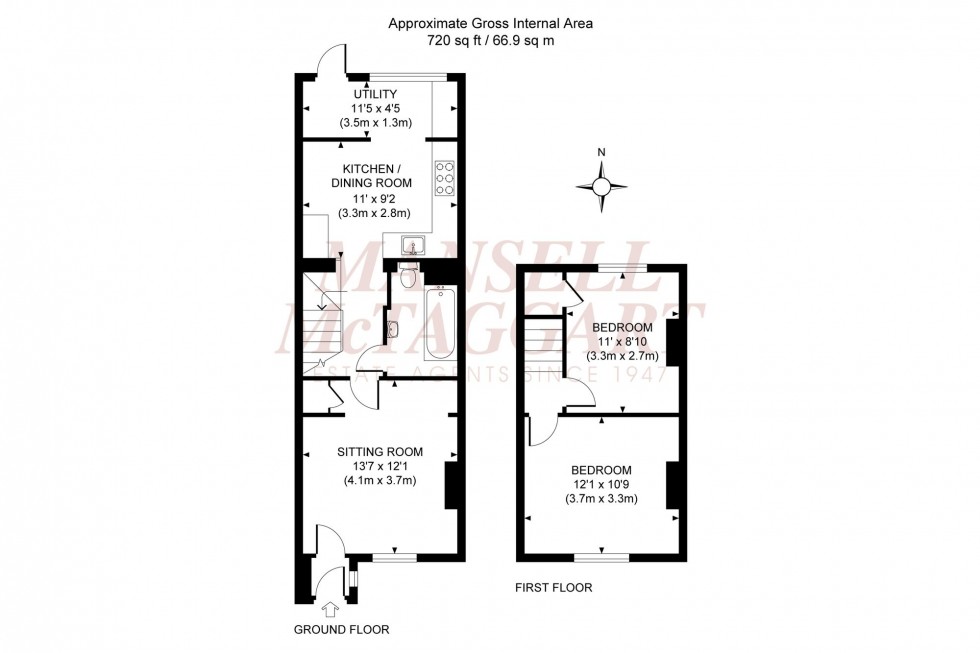 Floorplan for St. Marys Road, Burgess Hill, RH15