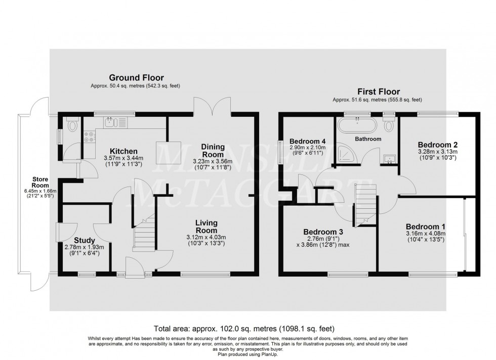 Floorplan for Lavant Close, Crawley, RH11