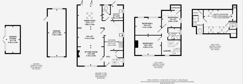Floorplan for Oaklands, Ardingly, RH17