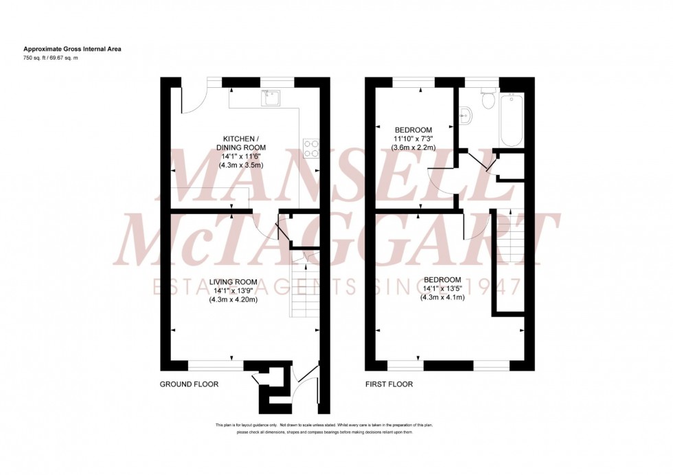 Floorplan for Bridge Close, Burgess Hill, RH15