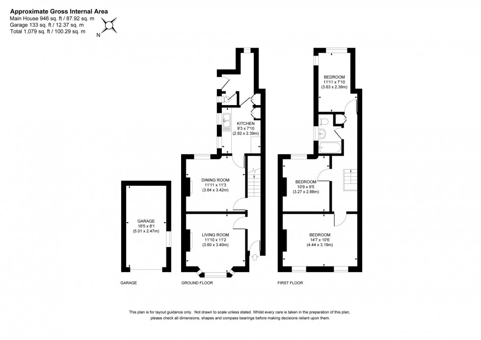 Floorplan for Western Road, Haywards Heath, RH16