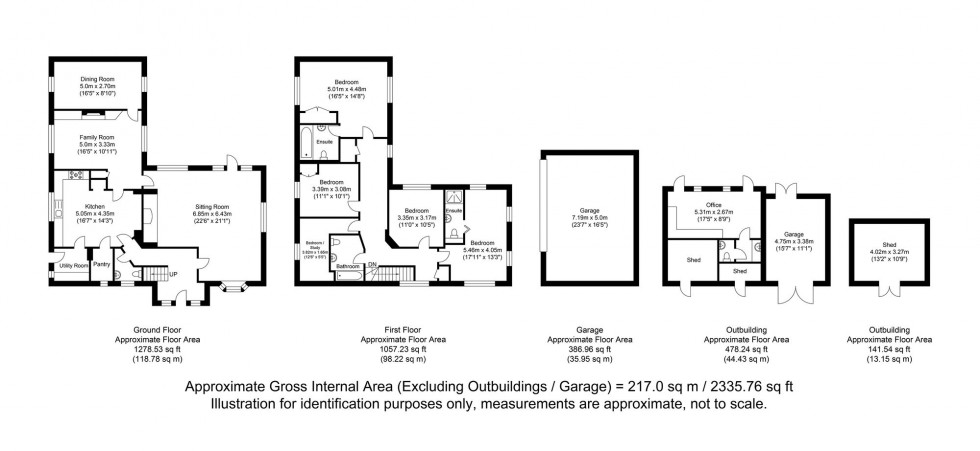 Floorplan for Catts Hill, Mark Cross, TN6