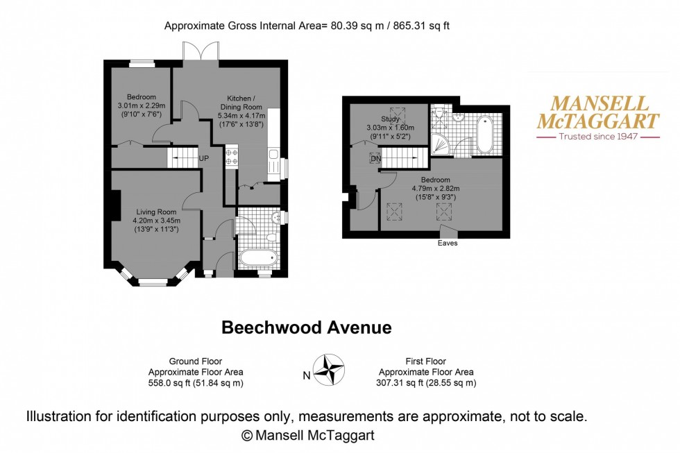 Floorplan for Beechwood Avenue, Brighton, BN1