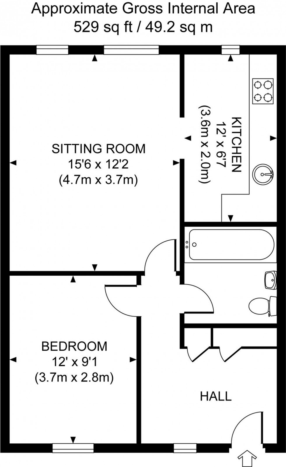 Floorplan for Chapelfields, Cuckfield, RH17