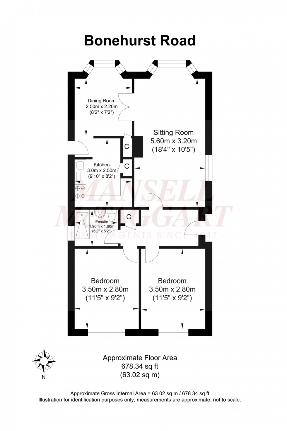 Floorplan for Bonehurst Road, Horley, RH6