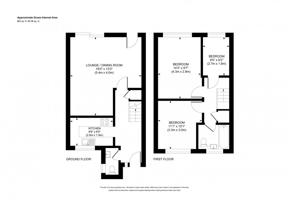 Floorplan for Rowan Close, Haywards Heath, RH16