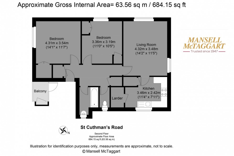 Floorplan for St. Cuthmans Road, Steyning, BN44