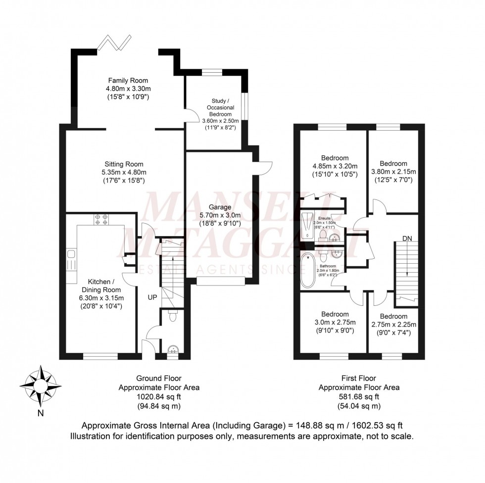 Floorplan for Roman Lane, Southwater, RH13