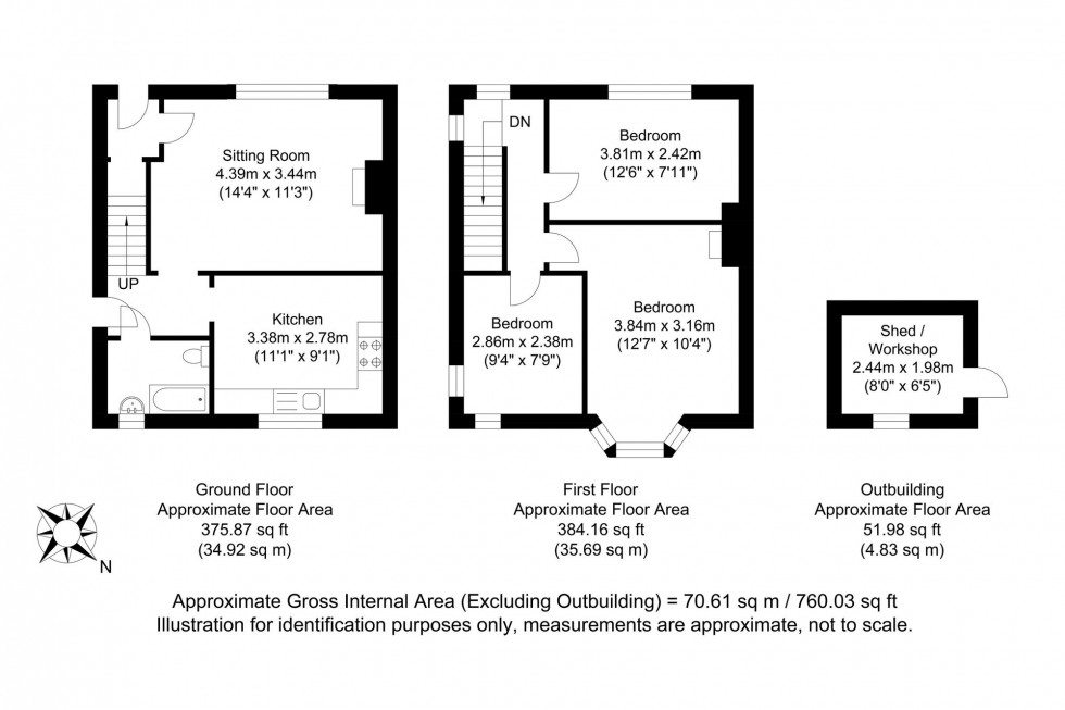 Floorplan for Horsfield Road, Lewes, BN7