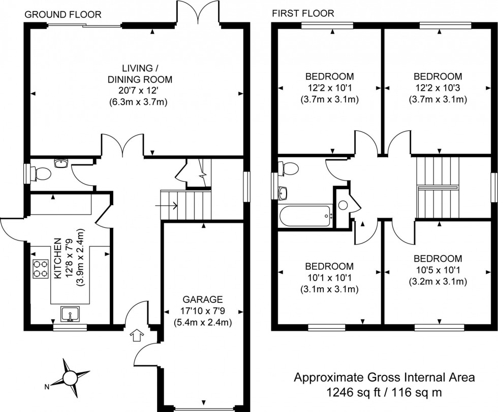 Floorplan for Valebridge Road, Burgess Hill, RH15