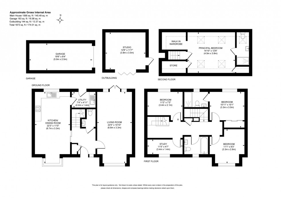 Floorplan for Knox Road, Haywards Heath, RH17