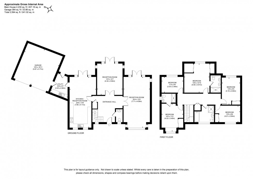 Floorplan for The Ridings, Haywards Heath, RH17