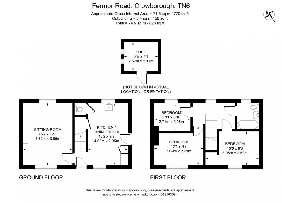 Floorplan for Fermor Road, Crowborough, TN6
