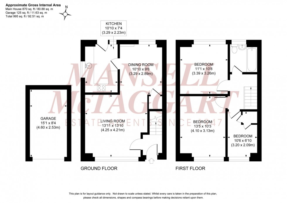 Floorplan for Orchard Road, Burgess Hill, RH15