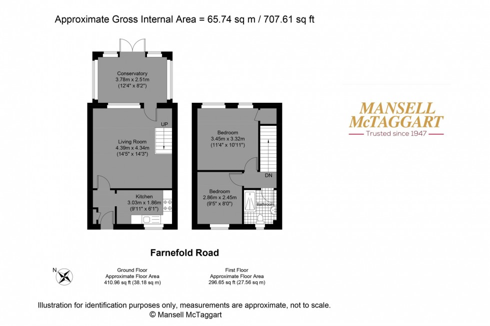 Floorplan for Farnefold Road, Steyning, BN44