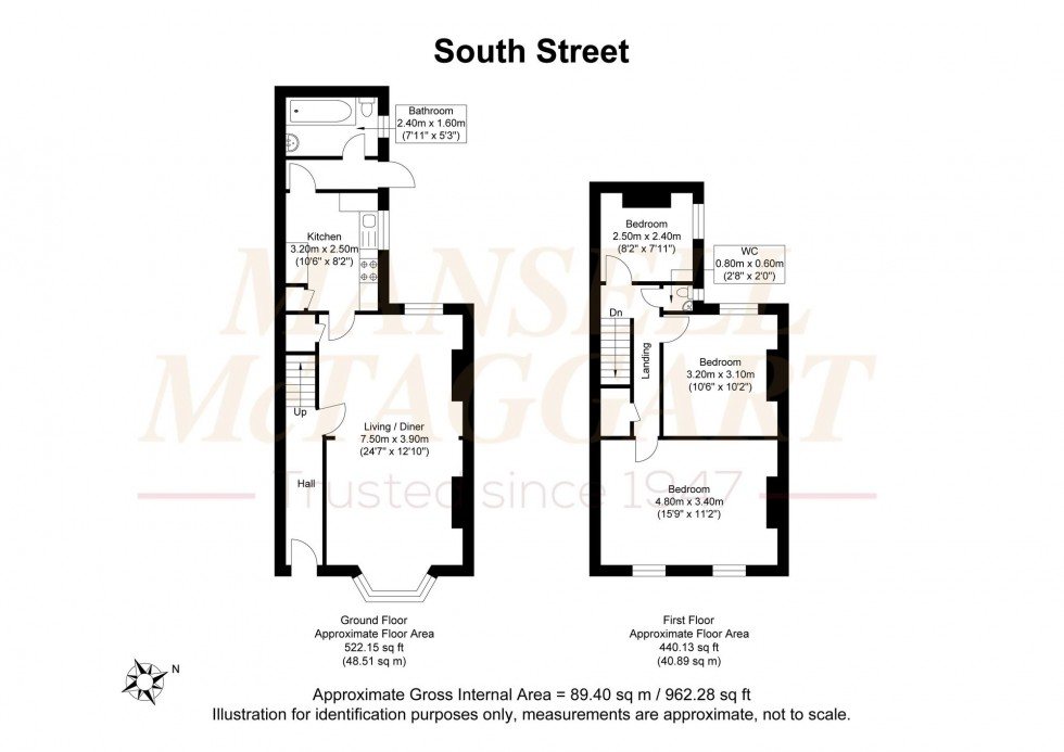 Floorplan for South Street, Crowborough, TN6