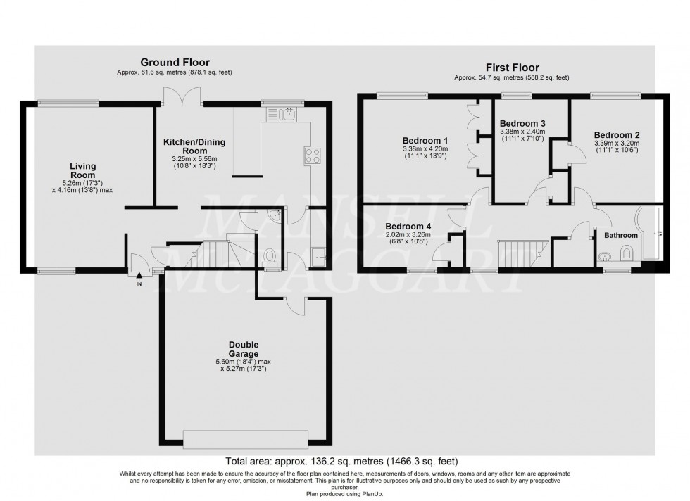 Floorplan for Aldingbourne Close, Ifield, RH11