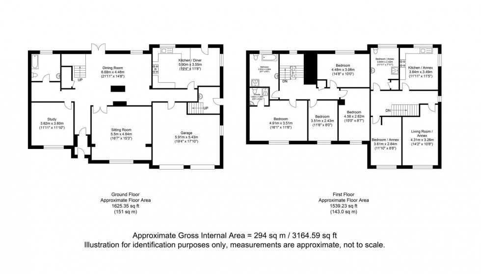 Floorplan for Fielden Lane, Crowborough, TN6
