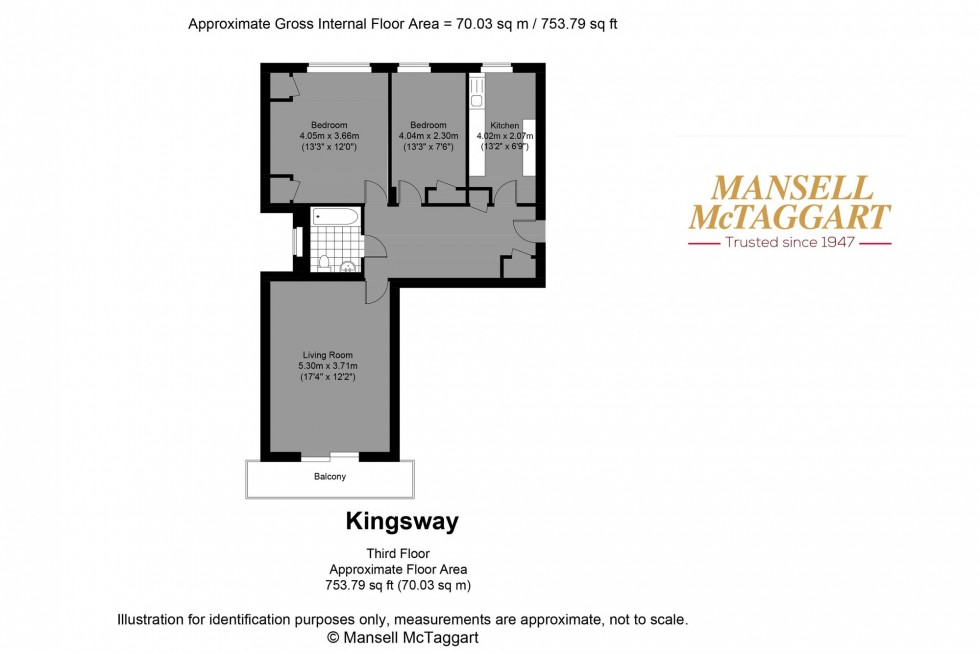 Floorplan for Kingsway, Hove, BN3