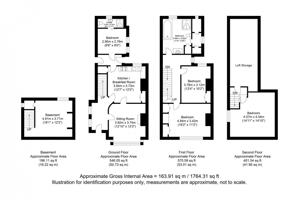 Floorplan for Lancaster Street, Lewes, BN7