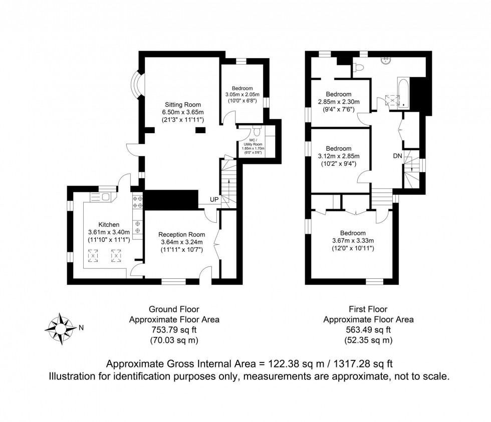 Floorplan for St. James Street, Lewes, BN7