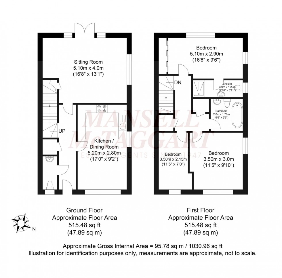 Floorplan for Pondtail Walk, Faygate, RH12