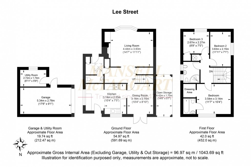 Floorplan for Lee Street, Horley, RH6