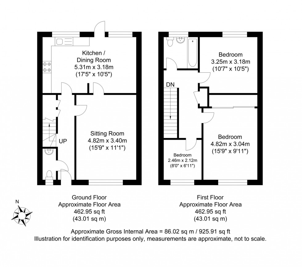 Floorplan for Lewes Road, Laughton, BN8