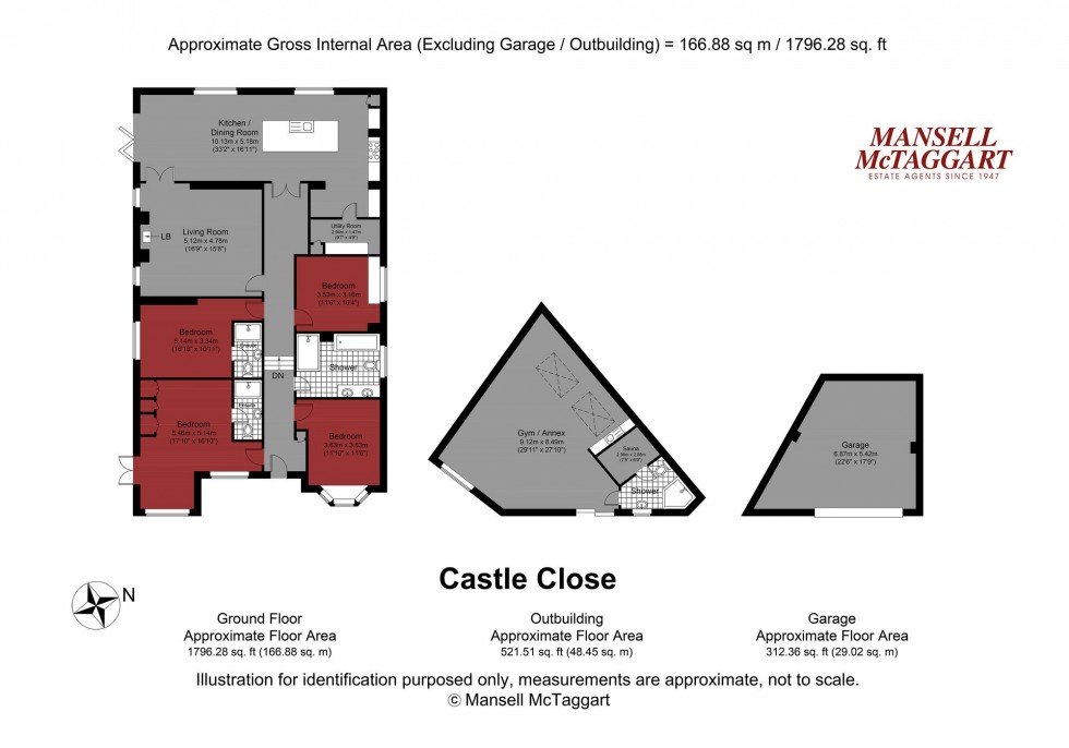 Floorplan for Castle Close, Bramber, BN44