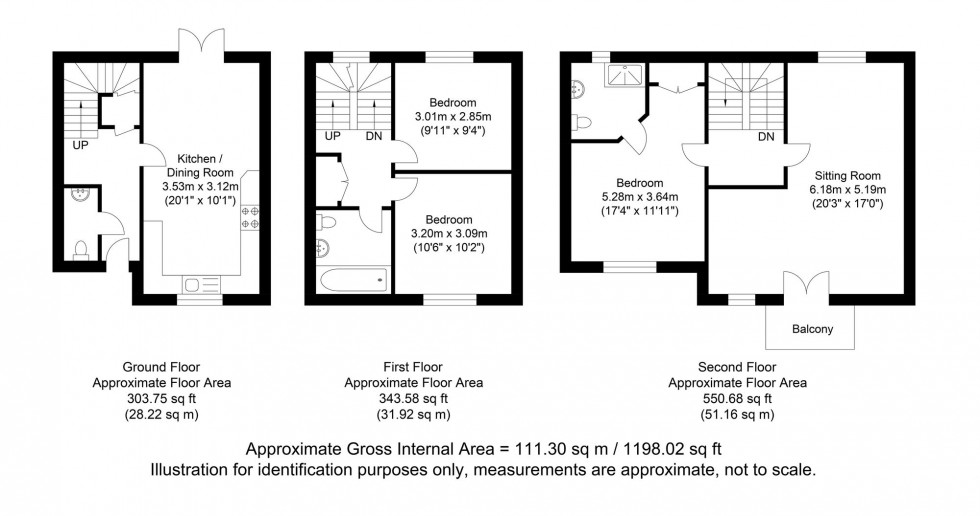 Floorplan for Windward Quay, Eastbourne, BN23