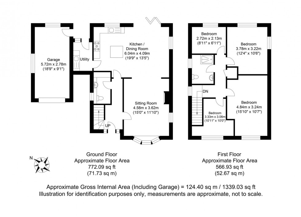 Floorplan for Ferrers Road, Lewes, BN7