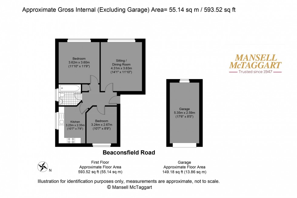 Floorplan for Beaconsfield Villas, Beaconsville Court, BN1