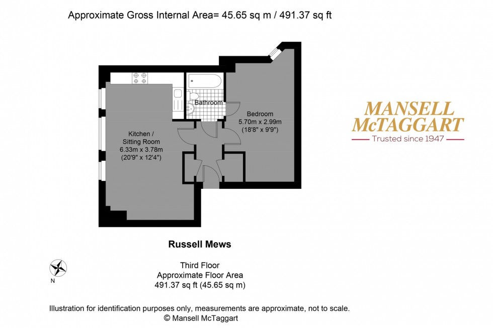 Floorplan for Russell Mews, Russell House Russell Mews, BN1