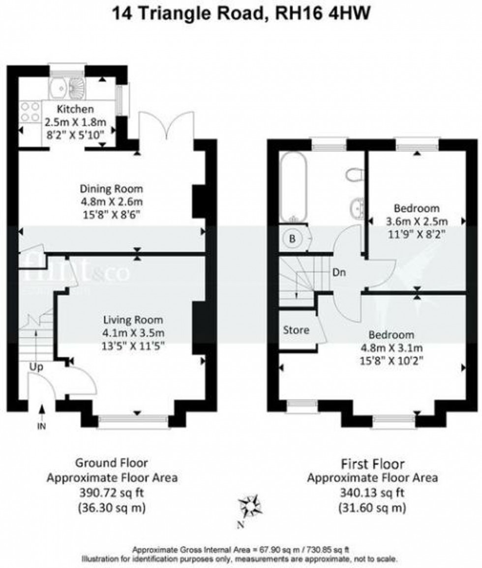 Floorplan for Triangle Road, Haywards Heath, RH16