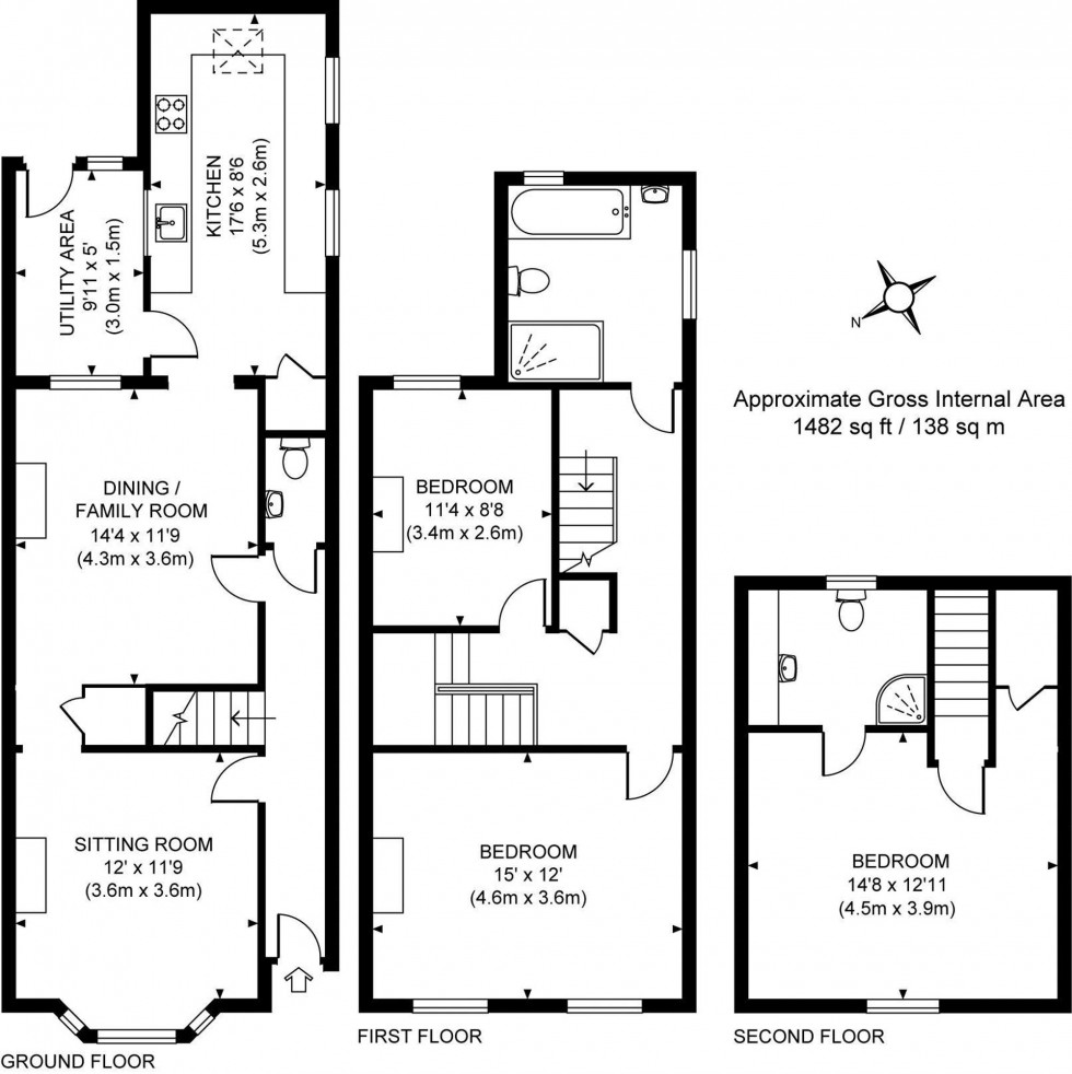 Floorplan for High Street, Handcross, RH17