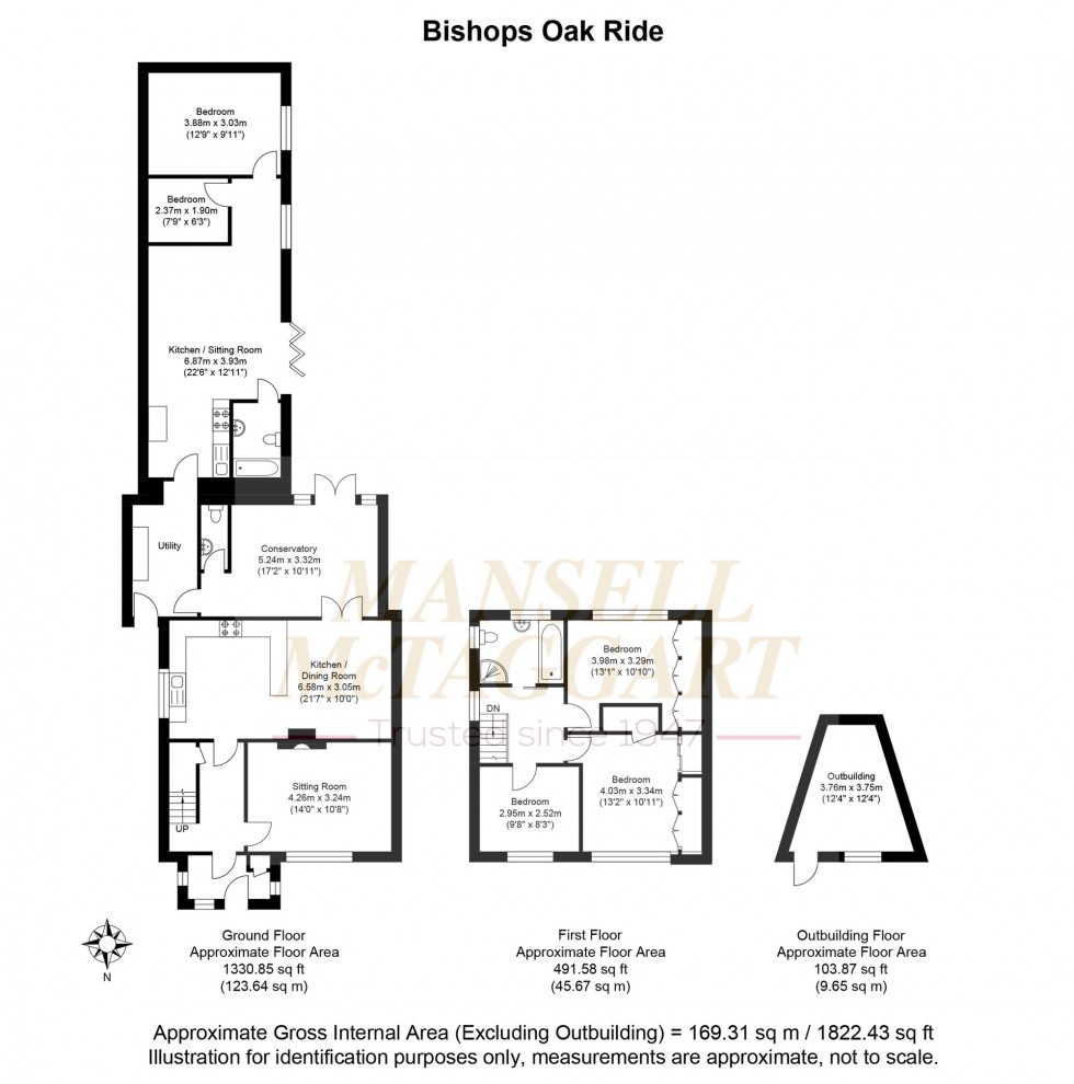 Floorplan for Bishops Oak Ride, Tonbridge, TN10