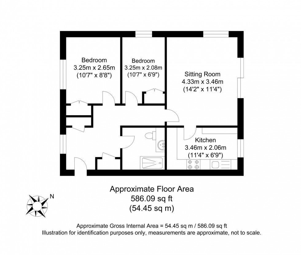 Floorplan for Delves Close, Ringmer, BN8