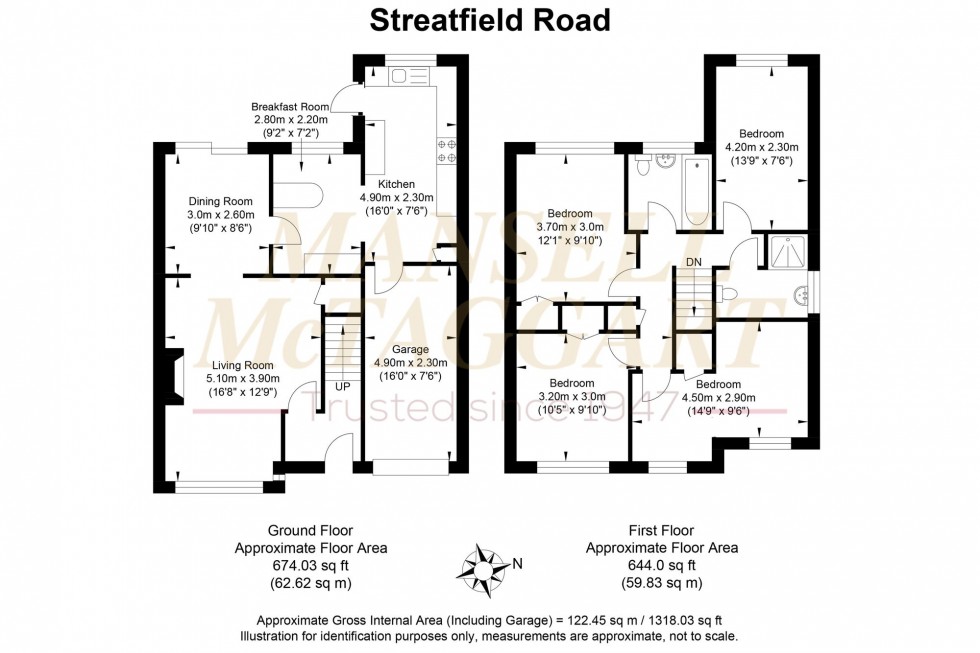 Floorplan for Streatfield Road, Uckfield, TN22