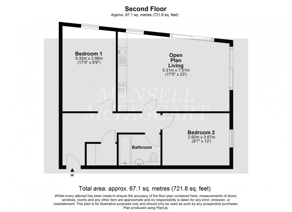 Floorplan for Leppard Walk, Whittaker House, RH19