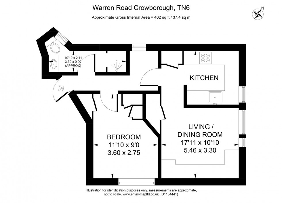 Floorplan for Warren Road, Warren Gate Warren Road, TN6