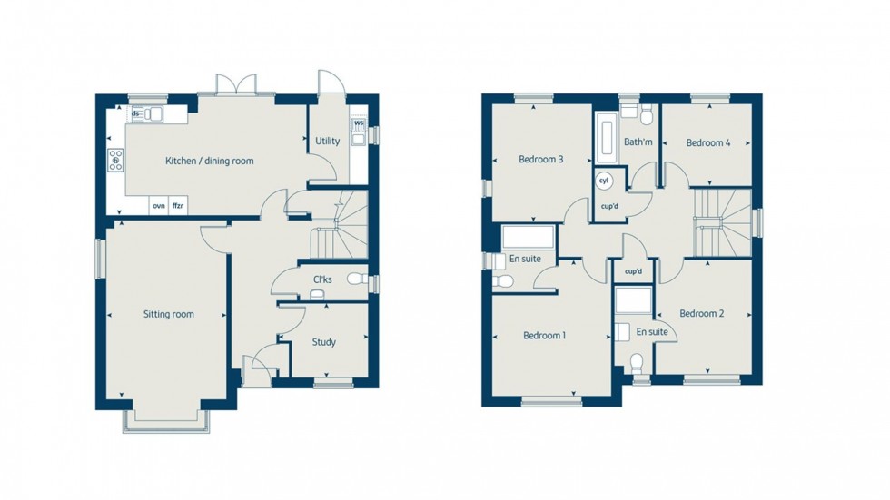 Floorplan for Maple Drive, Kirdford, RH14