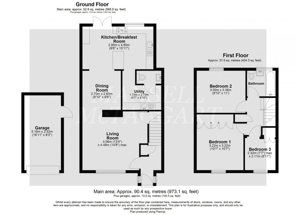 Floorplan for Hawarden Close, Crawley Down, RH10