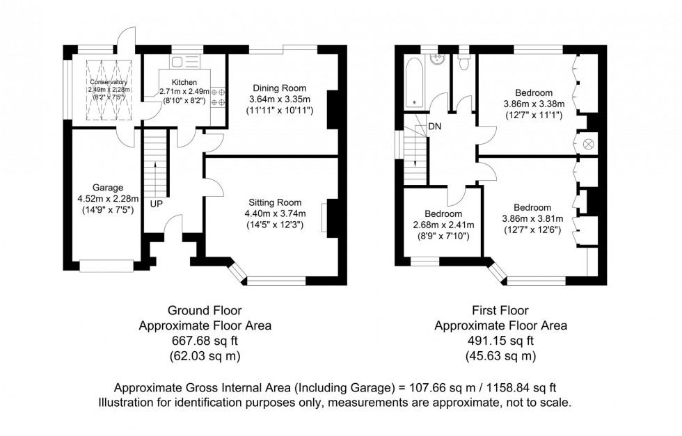 Floorplan for Fitzjohns Road, Lewes, BN7